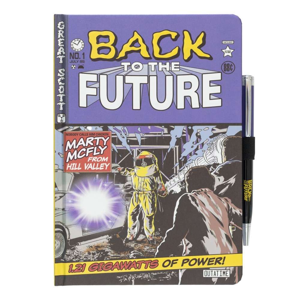 Grupo Erik Back To The Future - Premium A5 With Pen Carnet avec stylo - Multicolore